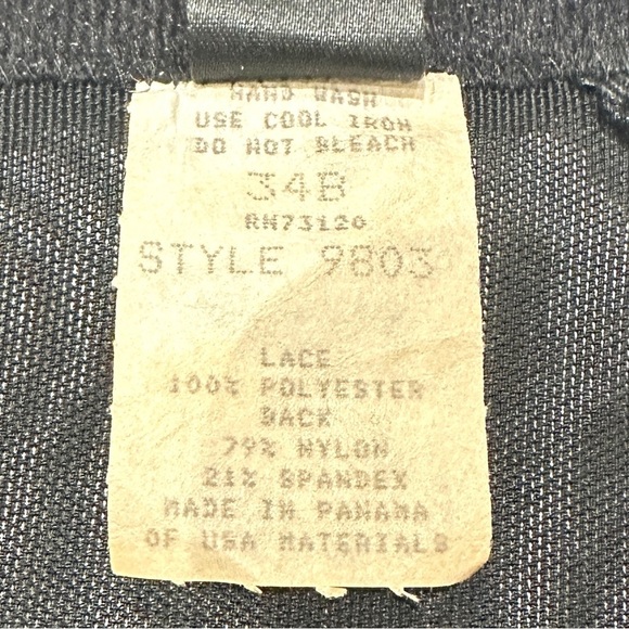 Frederick’s Of Hollywood Vintage 1980’s  Black Lace Bustier - Picture 5 of 5